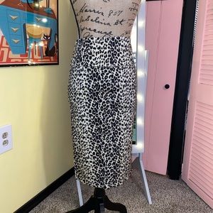 Pinup Leopard Pencil Skirt